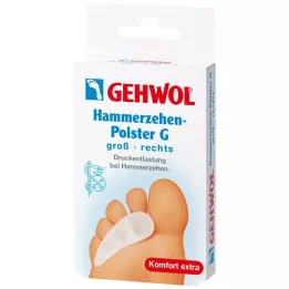 GEHWOL Almohadilla de gel polímero para dedos en martillo G derecho, 1 ud