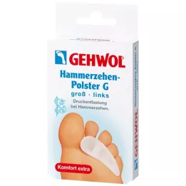 GEHWOL Almohadilla de gel polímero para dedos en martillo G izquierdo, 1 ud