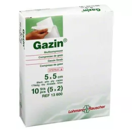 GAZIN Gasa comp.5x5 cm estéril 8x, 5X2 uds