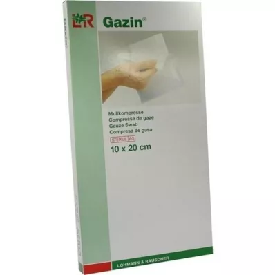 GAZIN Gasa comp.10x20 cm estéril 8x, 5X2 uds