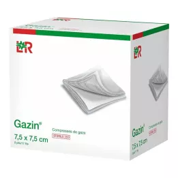 GAZIN Gasa comp.7,5x7,5 cm estéril 8x, 25X2 uds