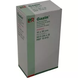 GAZIN Gasa comp.10x20 cm estéril 8x, 25X2 uds