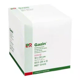 GAZIN Gasa comp.10x20 cm estéril 8x, 25X2 uds
