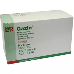 GAZIN Gasa comp.5x5 cm estéril 8x, 50X2 uds