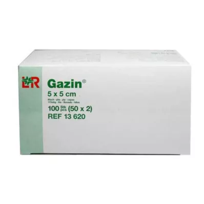 GAZIN Gasa comp.5x5 cm estéril 8x, 50X2 uds