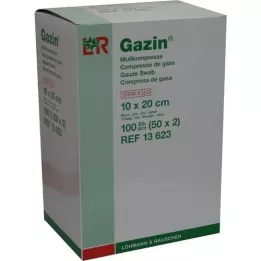 GAZIN Gasa comp.10x20 cm estéril 8x, 50X2 uds