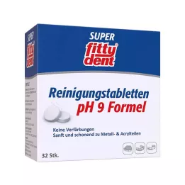 FITTYDENT Pastillas de limpieza Super, 32 uds