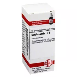 STAPHISAGRIA D 6 glóbulos, 10 g