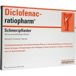 DICLOFENAC-esparadrapo para el dolor ratiopharm, 5 uds