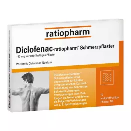 DICLOFENAC-esparadrapo para el dolor ratiopharm, 10 uds