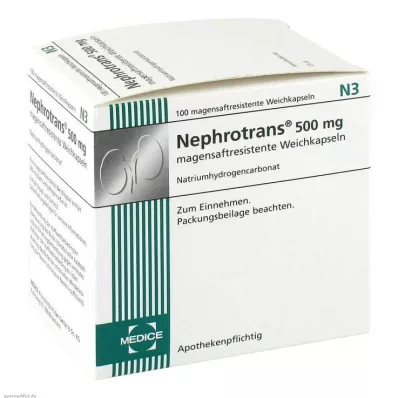 NEPHROTRANS cápsulas con cubierta entérica, 100 unidades