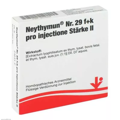 Neythymun No.29 f + k por inyección.St. II Ampollas, 5X2 ml
