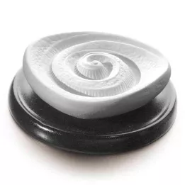DUFTSTEIN Placa cerámica espiral de energía negra, 1 ud