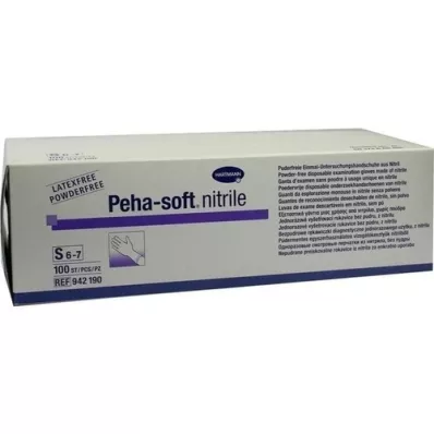 PEHA-SOFT nitrilo Unt.Hand.unste.puderfrei S, 100 uds