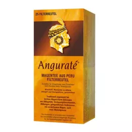 ANGURATE Bolsita de filtro de té estomacal, 25X1,5 g