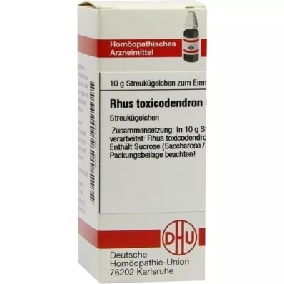 RHUS TOXICODENDRON C 6 glóbulos, 10 g