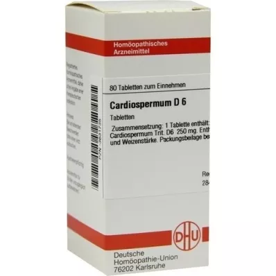 CARDIOSPERMUM D 6 pastillas, 80 uds