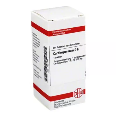 DHU Cardiospermum D 6 tabletas, 80 piezas