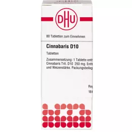 CINNABARIS D 10 pastillas, 80 uds