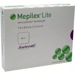 MEPILEX Apósito de espuma Lite 7,5x8,5 cm estéril, 5 uds