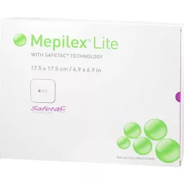 MEPILEX Apósito de espuma Lite 17,5x17,5 cm estéril, 5 uds