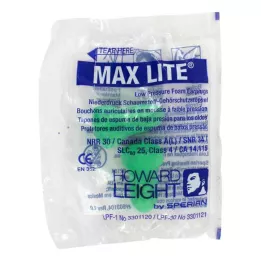 HOWARD Tapones para los oídos Leight Max Lite, 2 unidades