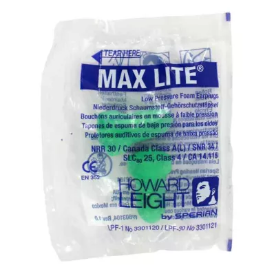 HOWARD Tapones para los oídos Leight Max Lite, 2 unidades HOWARD Tapones para los oídos Leight Max Lite, 2 unidades