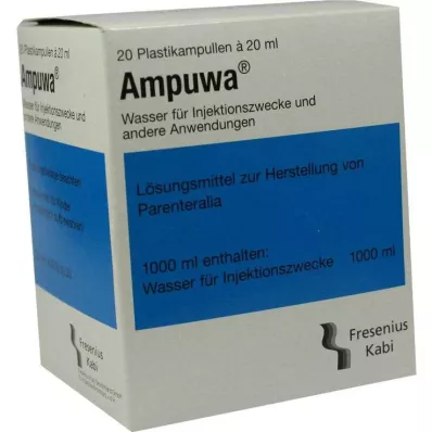 AMPUWA Ampollas de plástico para inyección/infusión, 20X20 ml AMPUWA Ampollas de plástico para inyección/infusión, 20X20 ml