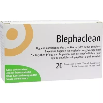 BLEPHACLEAN Compresas estériles, 20 uds