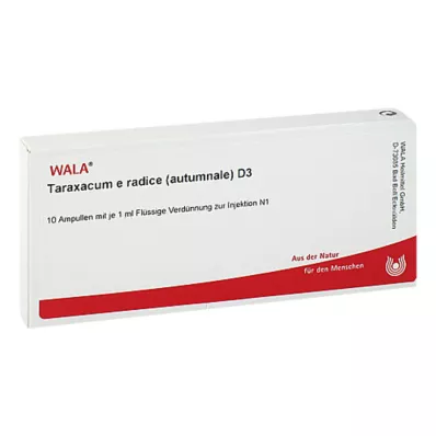 TARAXACUM E Rad.autumnale D 3 Ampollas, 10X1 ml TARAXACUM E Rad.autumnale D 3 Ampollas, 10X1 ml