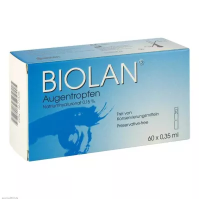BIOLAN Pipetas monodosis de colirio, 60X0,35 ml