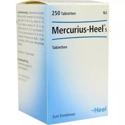 MERCURIUS HEEL Pastillas S, 250 uds