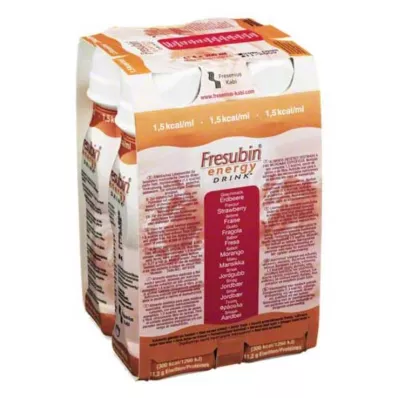 FRESUBIN ENERGY DRINK Botella de fresa, 4X200 ml FRESUBIN ENERGY DRINK Botella de fresa, 4X200 ml