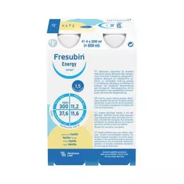FRESUBIN ENERGY DRINK Botella de vainilla, 4X200 ml