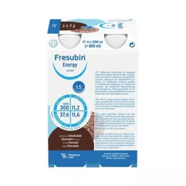 FRESUBIN ENERGY DRINK Botella de bebida de chocolate 6X4X200 ml