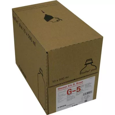 Glucosa 5% B.Braun Ecoflac P, 10x500 ml
