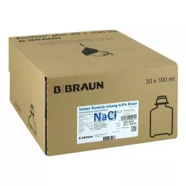 ISOTONE Solución salina 0,9% Braun Ecoflac Plus, 20X100 ml