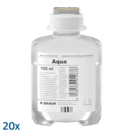 AQUA AD injectabilia Ecoflac Plus Solución inyectable, 20X100 ml