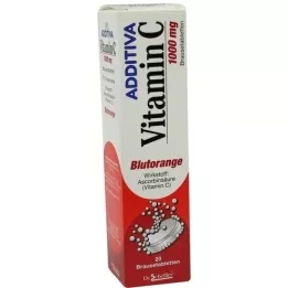 ADDITIVA Vitamina C Naranja sanguina Comprimidos efervescentes, 20 uds