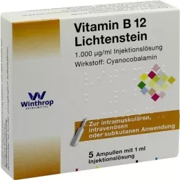 VITAMIN B12 1.000 μg Ampollas Lichtenstein, 5X1 ml