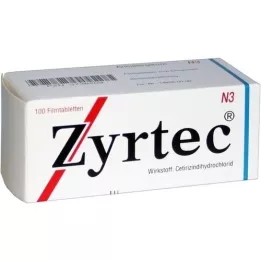 ZYRTEC Comprimidos recubiertos, 100 unidades