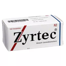 ZYRTEC Comprimidos recubiertos, 100 unidades
