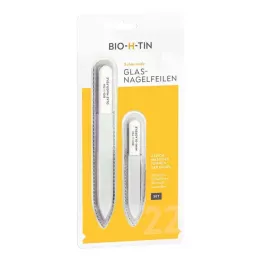 BIO-H-TIN Juego de limas de cristal para uñas, 1 ud