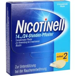 NICOTINELL 14 mg/24 horas parche 35mg, 14 uds
