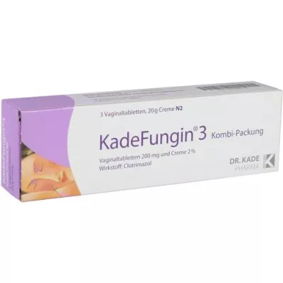 KADEFUNGIN 3 combip.20 g crema+3 comprimidos vaginales, 1 ud