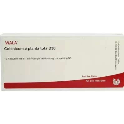 COLCHICUM E planta tota D 30 Ampollas, 10X1 ml