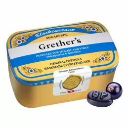 GRETHERS Grosella negra plateada zf.Past.tin, 440 g