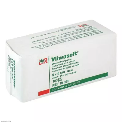 VLIWASOFT Compresas no tejidas 5x5 cm no estériles 4l., 100 uds VLIWASOFT Compresas no tejidas 5x5 cm no estériles 4l., 100 uds