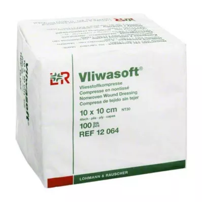 VLIWASOFT Compresas no tejidas 10x10 cm no estériles 4l., 100 uds VLIWASOFT Compresas no tejidas 10x10 cm no estériles 4l., 100 uds
