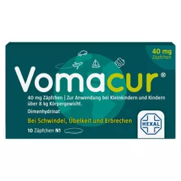 VOMACUR 40 supositorios, 10 uds